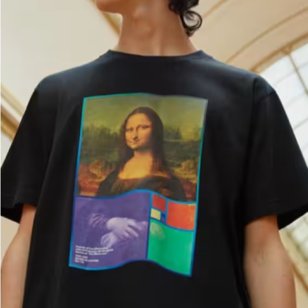 Uniqlo Peter Saville Louvre Mona Lisa T-Shirt Small Size Limited Edition